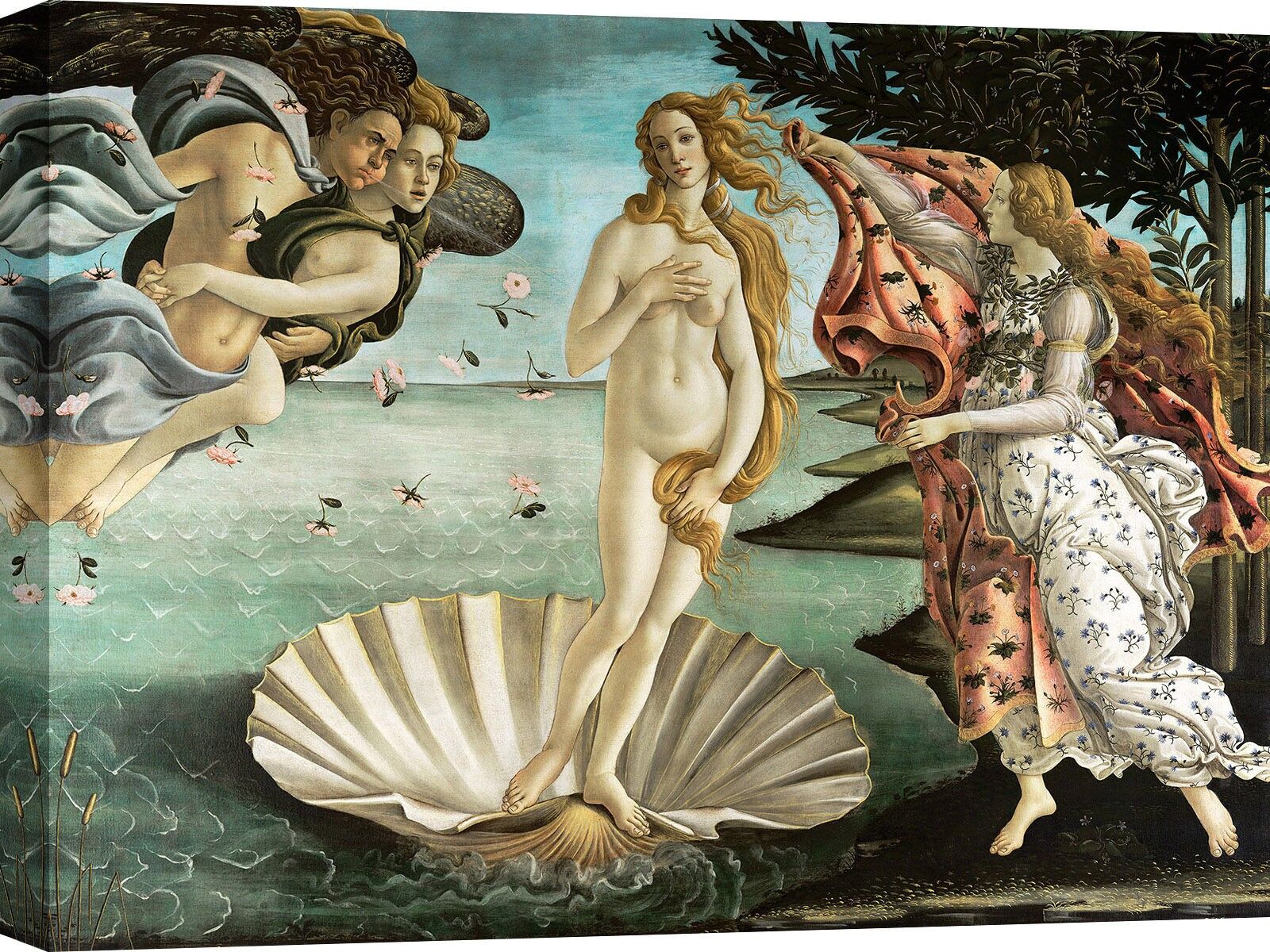 Sandro Botticelli, Die Geburt der Venus, Leinwanddruck in Museumsqualität