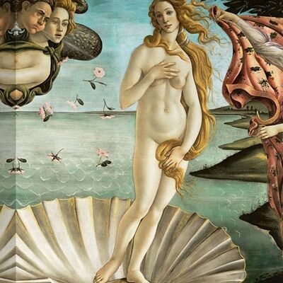 Quadro su tela di qualità museale Sandro Botticelli, La nascita di Venere (dettaglio)