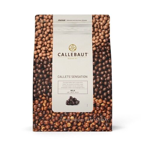 CALLEBAUT - Callets ™ sensation Lait (33,6 % cacao) -  Pistoles - 2,5 kg