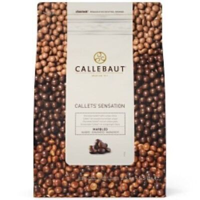 CALLEBAUT - Callets ™ sensazione marmorizzata (cioccolato fondente / cioccolato bianco) - Pistole - 2,5 kg