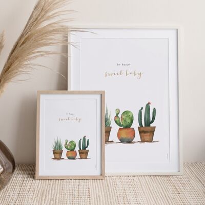 Affiche Cactus 2 - 18 x 24 cm