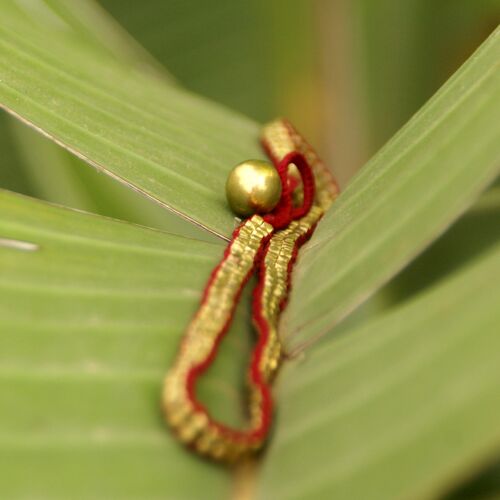 Dokra Halskette „Red Snake“