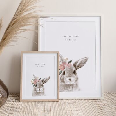 Poster Flower Bunny 1 - 18 x 24 cm