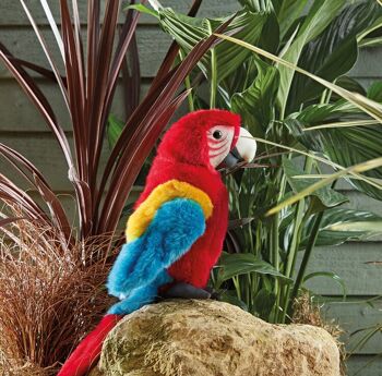 Perroquet Ara Rouge  -  Peluche Living Nature 2