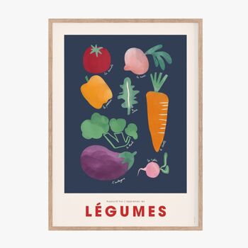Affiche Mes légumes - 30 x 40 cm 2