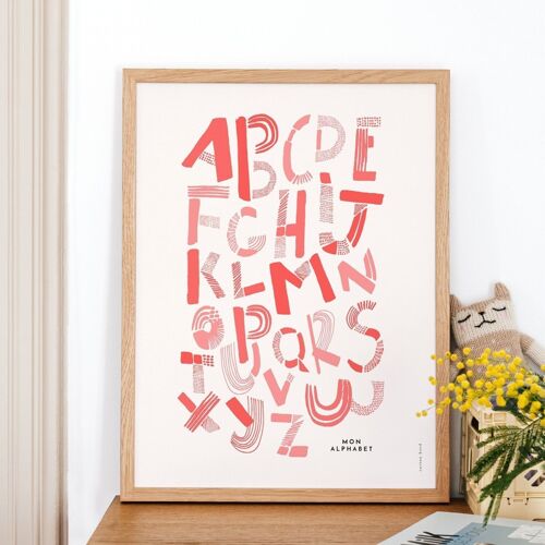 Affiche Mon alphabet II - 50 x 70 cm