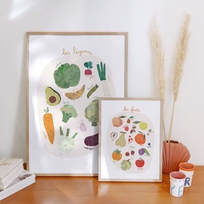 Small vegetables poster - 50 x 70 cm