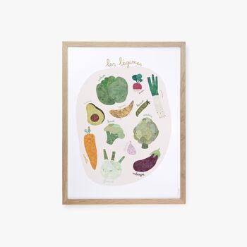 Affiche Petits légumes - 50 x 70 cm 2