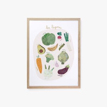 Affiche Petits légumes - 18 x 24 cm 2