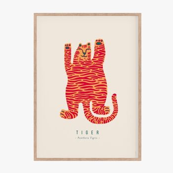 Affiche Royal Tiger - 18 x 24 cm 2