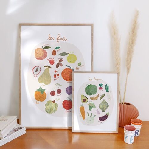 Affiche Salade de fruits - 30 x 40 cm