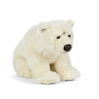 Oso polar grande - Peluche naturaleza viva