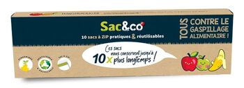 Sac&co à zip : Anti Gaspillage