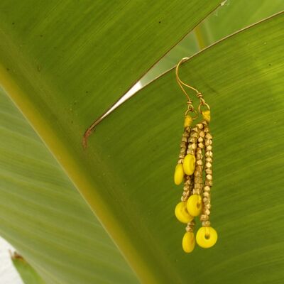 Boucles d'oreilles Dokra "Soleil d'Or"