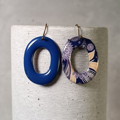 Montsoreau reversible earrings – floral pattern 1239