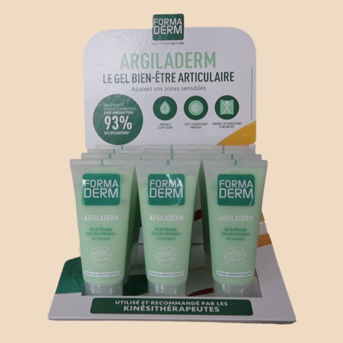 Argiladerm gel realizzazione 24 prodotti + espositore da banco