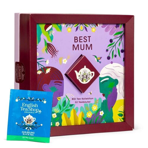 Tee-Kollektion "Best Mum", Geschenk zum Muttertag, BIO, 32 Teebeutel