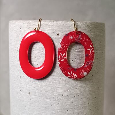 Montsoreau reversible earrings – floral pattern 1229