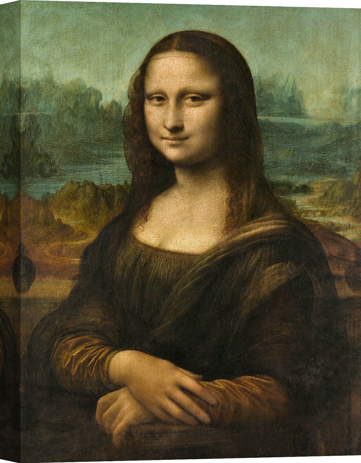 Leonardo da Vinci, Mona Lisa (Mona Lisa) Leinwandkunst in Museumsqualität