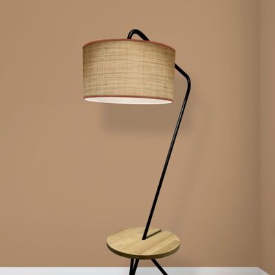 Floor lamp replay in rafia, eco-responsible, 9 colors and customization possible, 145 cm - Replay