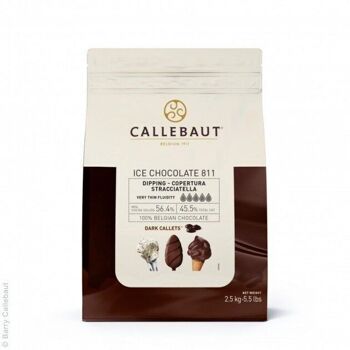 CALLEBAUT - Ice-Choc Noir 100 % chocolat noir 2,5kg 1