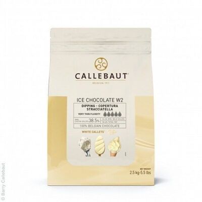 CALLEBAUT - White Ice-cho 100% weiße Schokolade 2,5kg