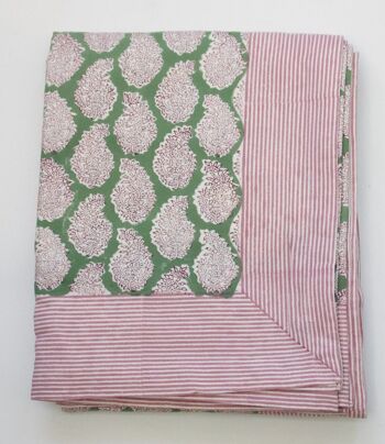 Nappe Shanti vert 160 x 340 cm 5