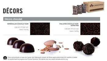 CHOCOVIC - VERMICELLES CHOCOLAT NOIR 1