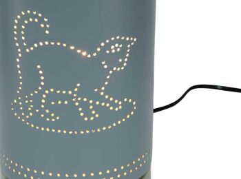 Lampe à poser tactile en métal motif chat Caline 10