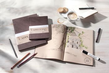 Carnet de croquis The Cappuccino Book 120 g/m², 40 feuilles / 80 pages 1