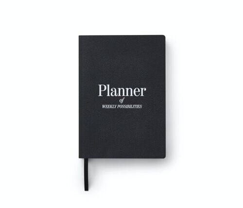 Agenda hebdomadaire - Planning - Planner - Noir - Printworks