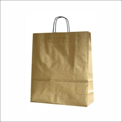 Kraft bag medium - Gold - 100 pieces