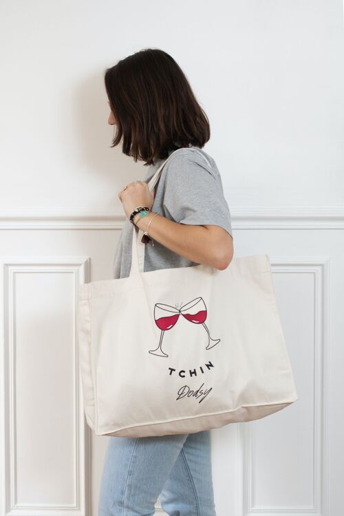 Tote Bag grand format "TCHIN"