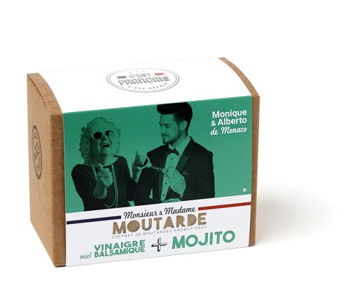 “M. & Mme Moutarde” : Monique & Alberto
 Miel vinaigre Balsamique & Mojito