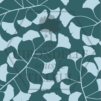 boucles d’oreilles réversibles Montsoreau – feuilles de ginkgo 1213 4