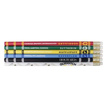 Lot de 6 crayons - Harry Potter (House Pride) 1