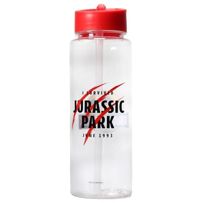 Water Bottle Plastic w/Straw (700ml) - Jurassic Park