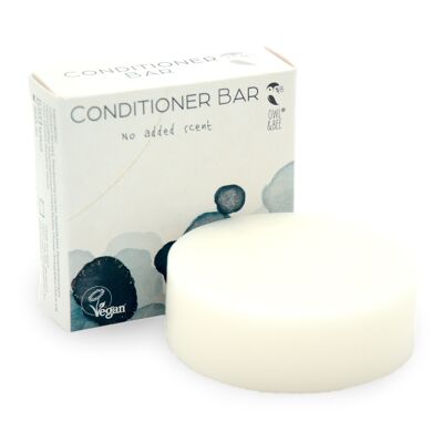 Solid conditioner bar - For all hair types - No added scent - Vegan certified