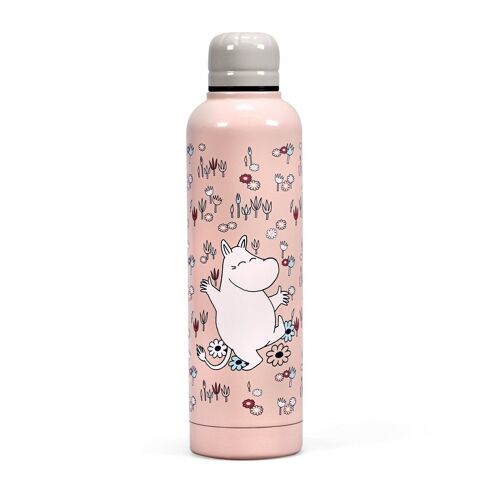 Water Bottle Metal (500ml) - Moomin (Pink)