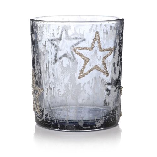 Votive - Smoked Glass Star 10cm