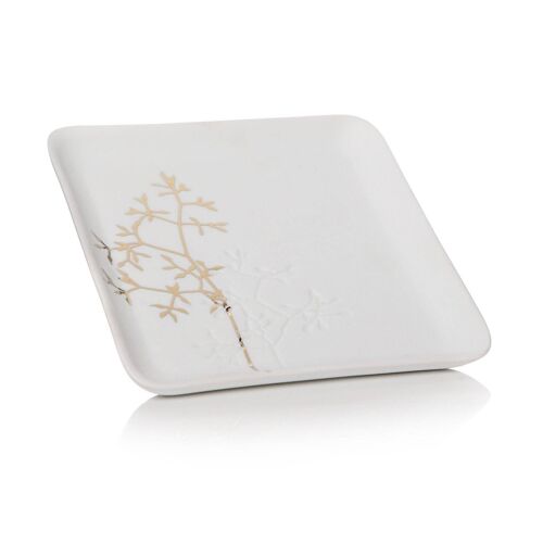 Trinket Dish - White Porcelein 12cm