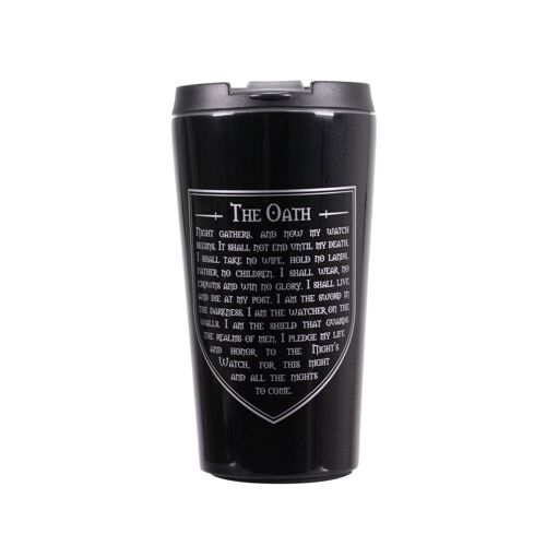 Travel Mug Metal (300ml) - Game of Thrones (Nights Watch)