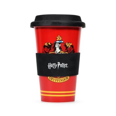 Tazza da viaggio in ceramica (250 ml) - Harry Potter (Grifondoro)