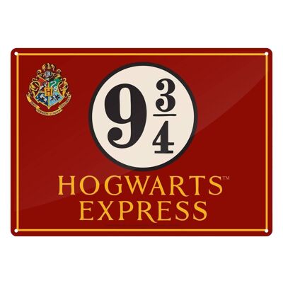 Plaque en métal - Harry Potter (Poudlard Express)