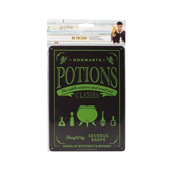 Plaque en métal A5 - Harry Potter (Potions) 2