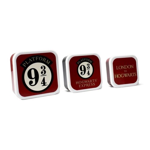 Snack Boxes Set of 3 - Harry Potter (Platform 9 3/4)