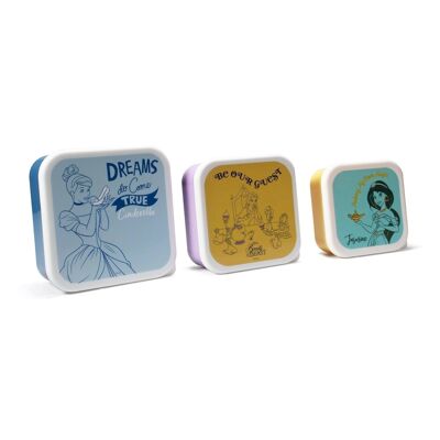 Scatole Snack Set da 3 - Principesse Disney (Color Pop)