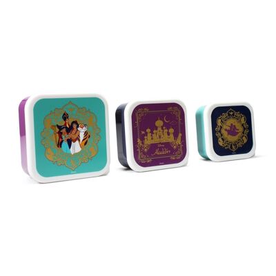 Juego de 3 cajas de aperitivos - Disney Aladdin