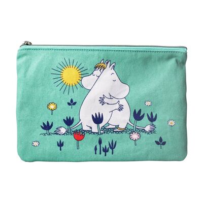 Pouch (Recycled Cotton) (16.5cm x 24cm) - Moomin (Hug)
