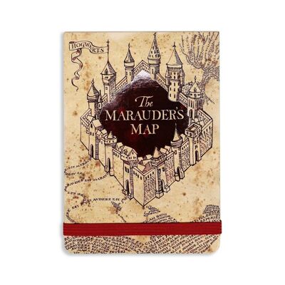 Taschennotizbuch - Harry Potter (Karte des Rumtreibers)